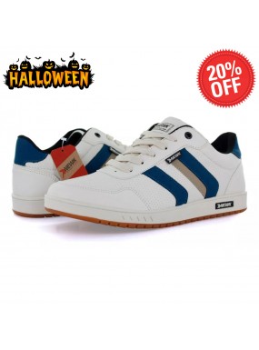 Tenis Casual Beige Azul...