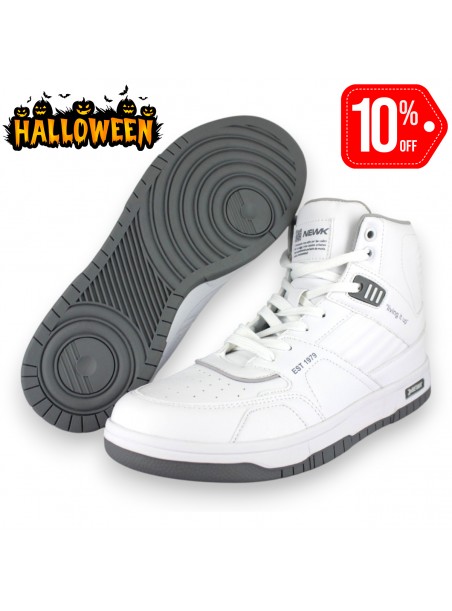 Tenis Casual Blanco Gris Unisex 25Bosse Newk