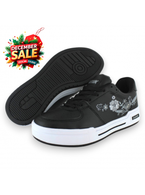 Tenis Casual Negro Gris...