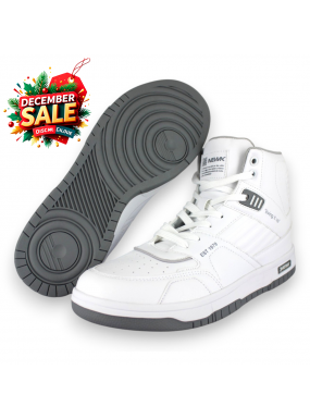 Tenis Casual Blanco Gris...