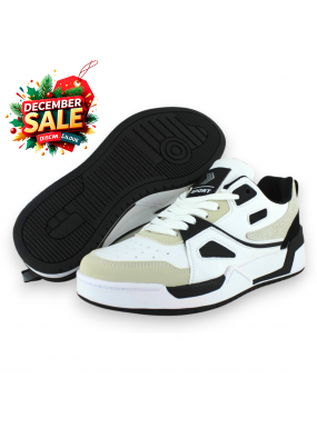 Tenis Casual Blanco Negro...