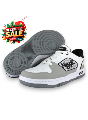 Tenis Casual Blanco Gris...