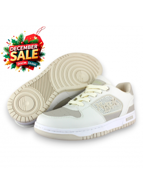 Tenis Casual Marfil Late...