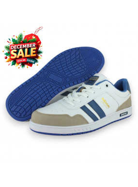 Tenis Casual Blanco Azul...