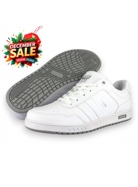 Tenis Casual Blanco Gris...