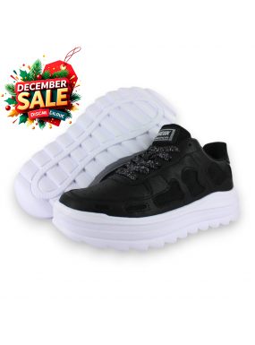 Tenis Casual Negro Blanco...