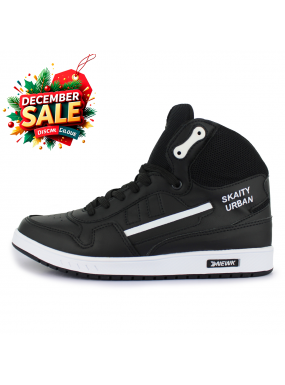 Tenis Casual Negro Blanco...