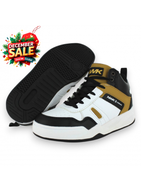 Tenis Casual Blanco Negro...