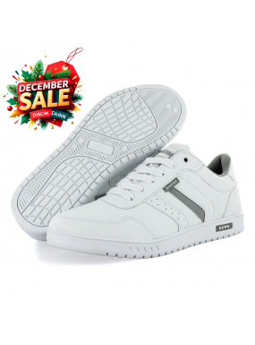 Tenis Casual Blanco Gris...