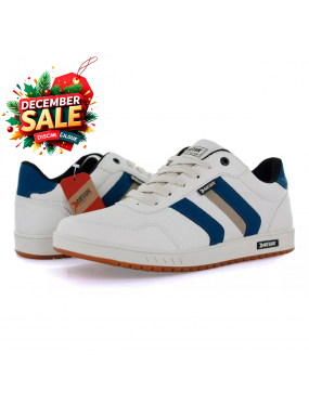 Tenis Casual Beige Azul...