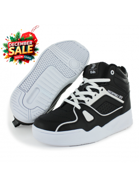 Tenis Casual Negro Blanco...