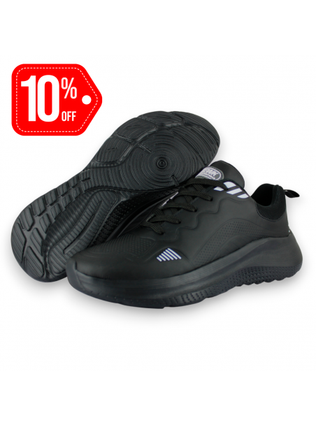 Tenis Deportivo Negro Blanco Unisex Gryta Newk