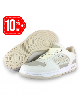 Tenis Casual Marfil Late...