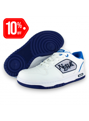 Tenis Casual Blanco Azul...