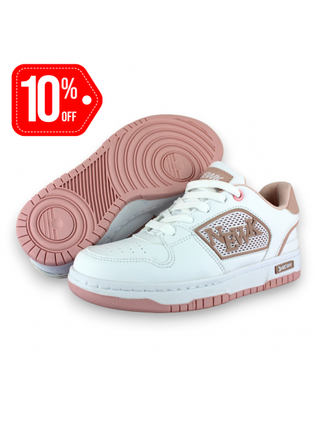 Tenis Casual Blanco Rosa Mujer Amiri Newk