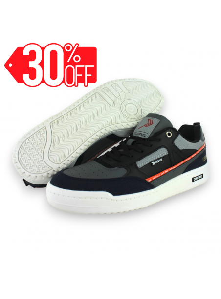 Tenis Casual Azul Marino Gris Hombre Belt Newk