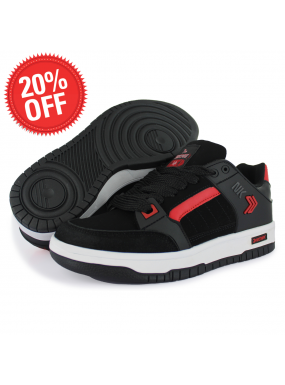 Tenis Skate Negro Rojo...