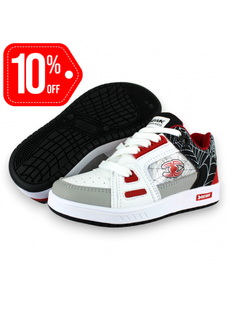 Tenis Casual Rojo Negro Infantil Rb7140 Newk