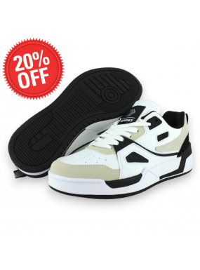 Tenis Casual Blanco Negro...