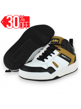 Tenis Casual Blanco Negro...