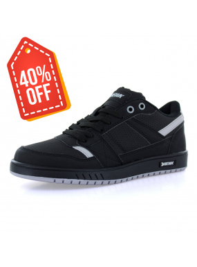 Tenis Casual Negro Gris...