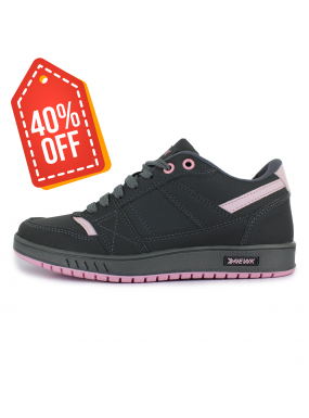 Tenis Casual Gris Rosa...