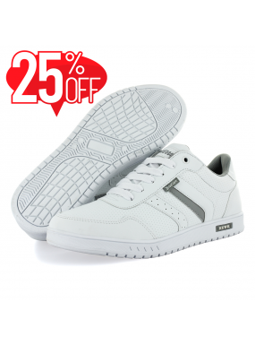 Tenis Casual Blanco Gris...