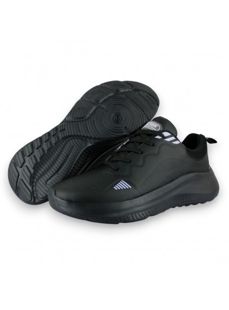 Tenis Deportivo Negro Blanco Unisex Gryta Newk