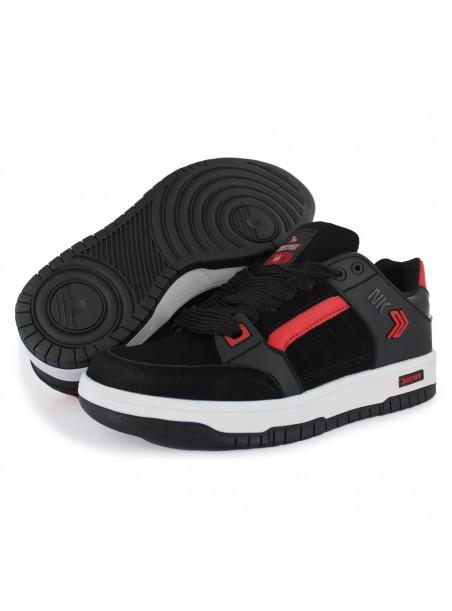 Tenis Skate Negro Rojo Hombre Glodunk Newk