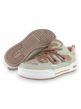 Tenis Casual Beige...