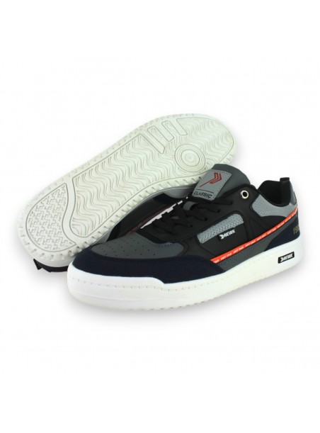 Tenis Casual Azul Marino Gris Hombre Belt Newk
