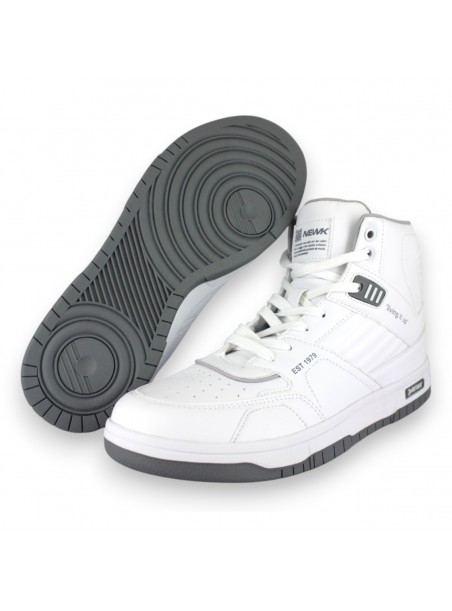 Tenis Casual Blanco Gris Unisex 25Bosse Newk
