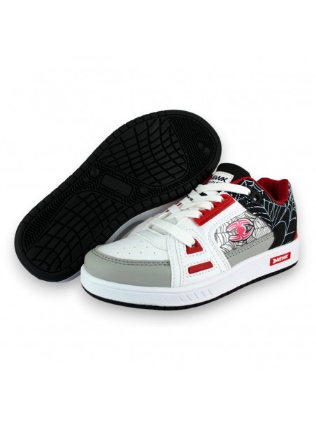 Tenis Casual Rojo Negro Infantil Rb7140 Newk
