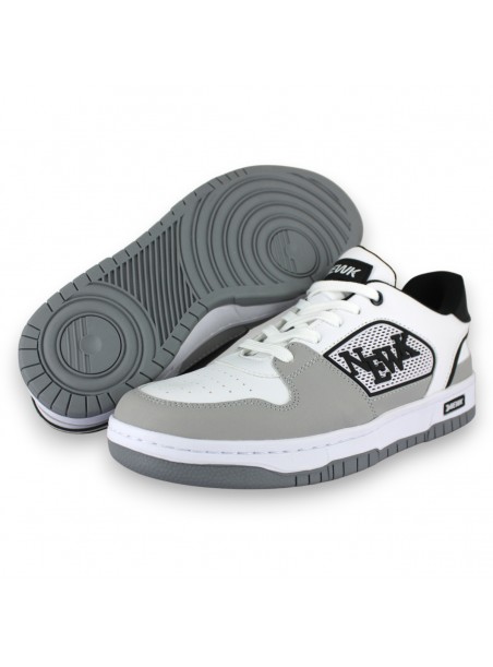 Tenis Casual Blanco Gris Hombre Amiri Newk