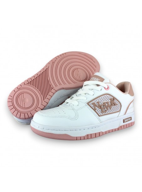 Tenis Casual Blanco Rosa Mujer Amiri Newk